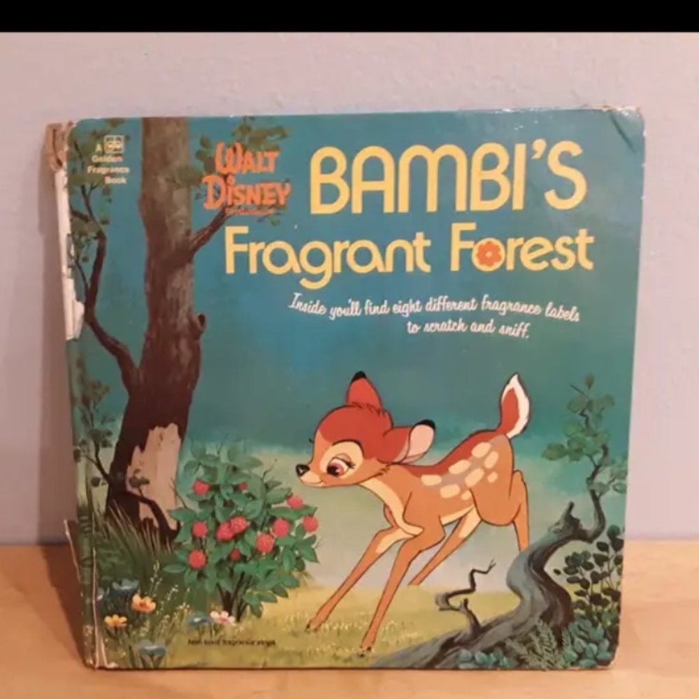1975 Walt Disney Bambi fragrant Forest book
